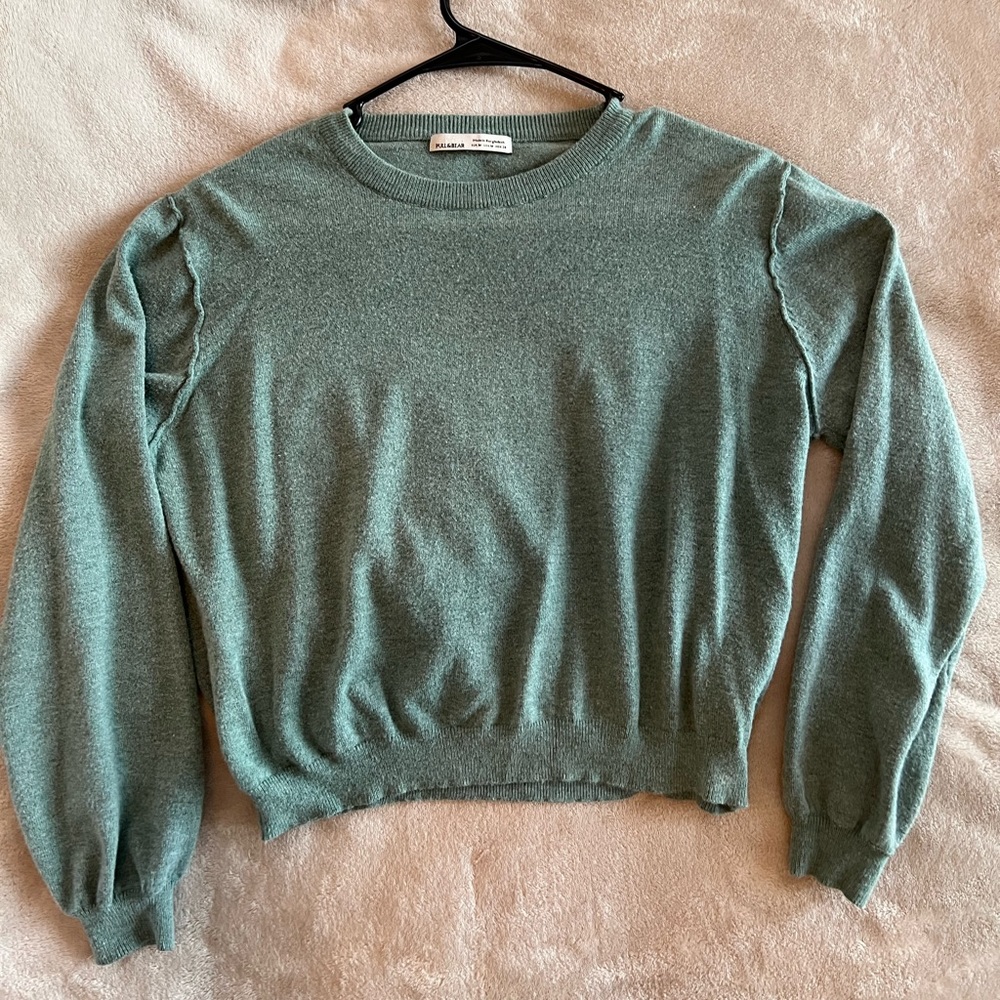 Blue Green Long Sleeve Soft Shirt ~ Medium